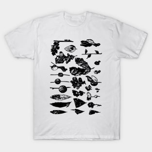 Leaf And Twig Oranmental Pattern T-Shirt